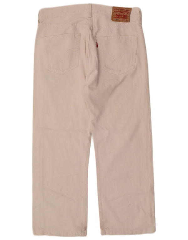 Мужские прямые джинсы Levi's 501 W32 L26, белый хлопок