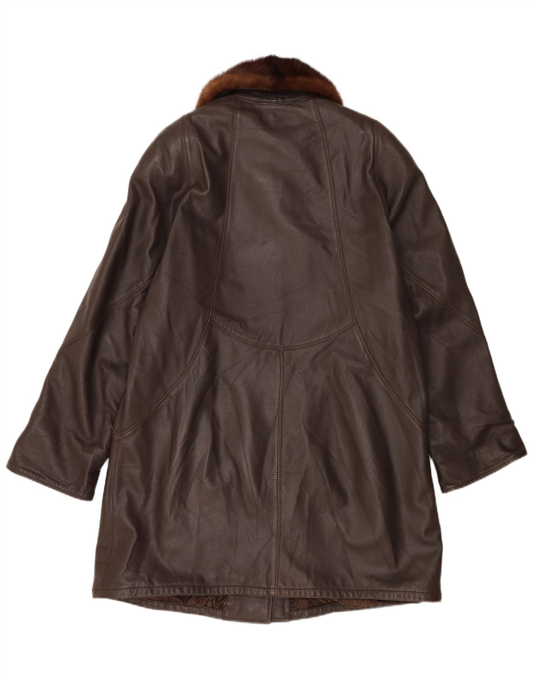 Винтажное женское пальто UK 18 XL Коричневое
