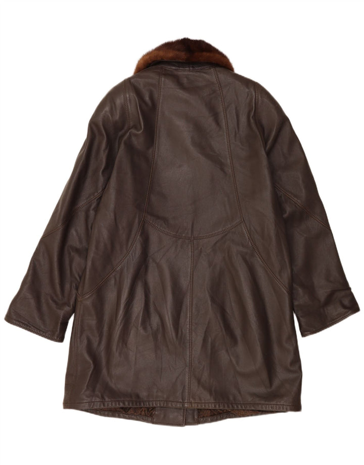Винтажное женское пальто UK 18 XL Коричневое