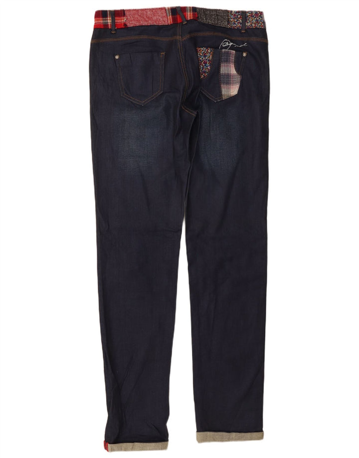 Женские узкие джинсы Desigual W34 L33, темно-синий хлопок