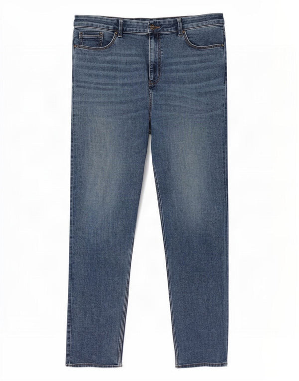 Женские прямые джинсы Marks & Spencer Sienna UK 18 XL W36 L29 синие, хлопок