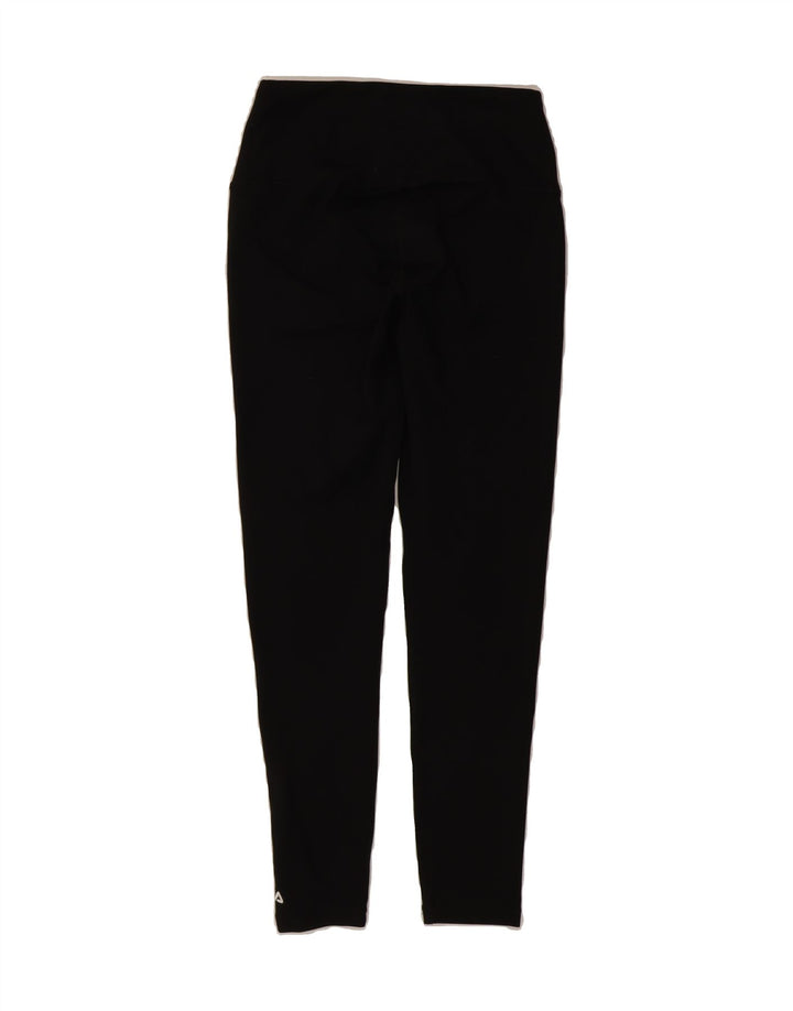 FILA Womens Classic Leggings UK 12 Medium  Black Vintage Fila and Second-Hand Fila from Messina Hembry 