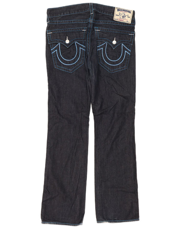 Мужские прямые джинсы True Religion W33 L35, темно-синий хлопок