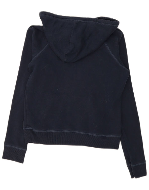 Женский джемпер с капюшоном Hollister UK 10, маленький темно-синий, хлопок