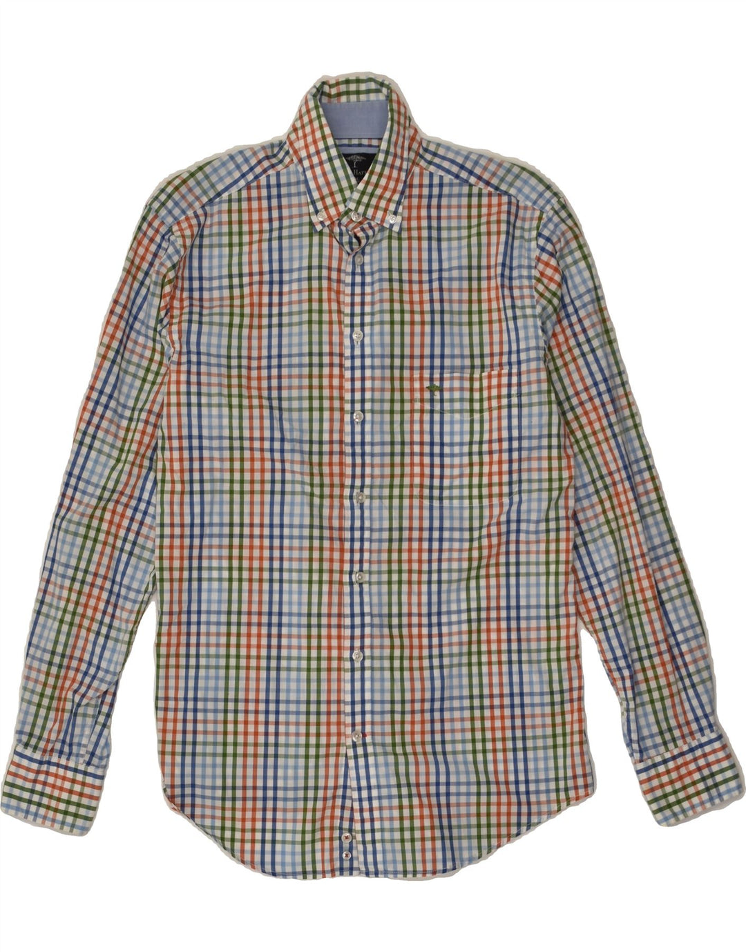VINTAGE Mens Shirt Medium Multicoloured Check Cotton | Vintage Vintage | Thrift | Second-Hand Vintage | Used Clothing | Messina Hembry 