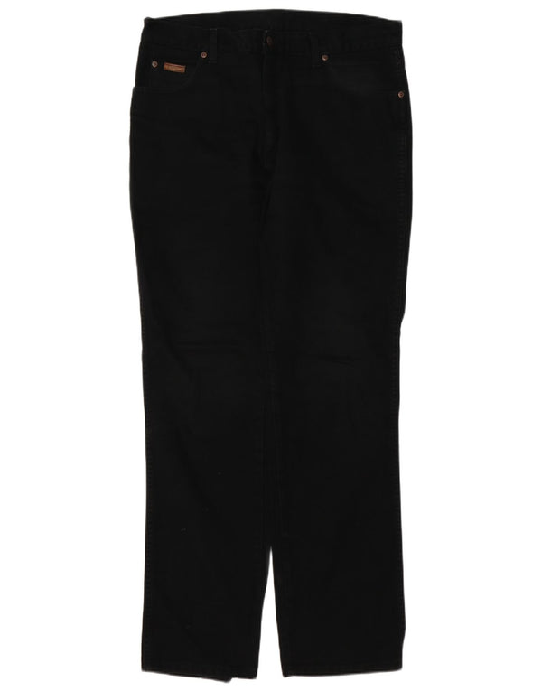 Мужские прямые джинсы Wrangler Texas W36 L34, черный хлопок