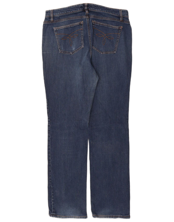 Женские прямые джинсы CHAPS США 10, большие размеры W30 L31, синий хлопок