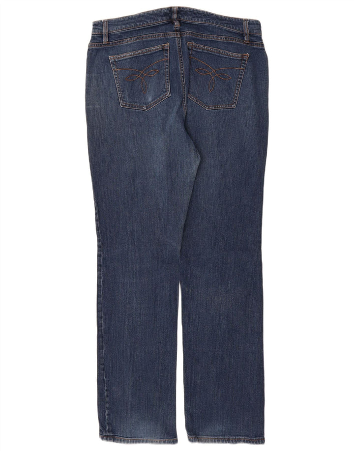 Женские прямые джинсы CHAPS США 10, большие размеры W30 L31, синий хлопок