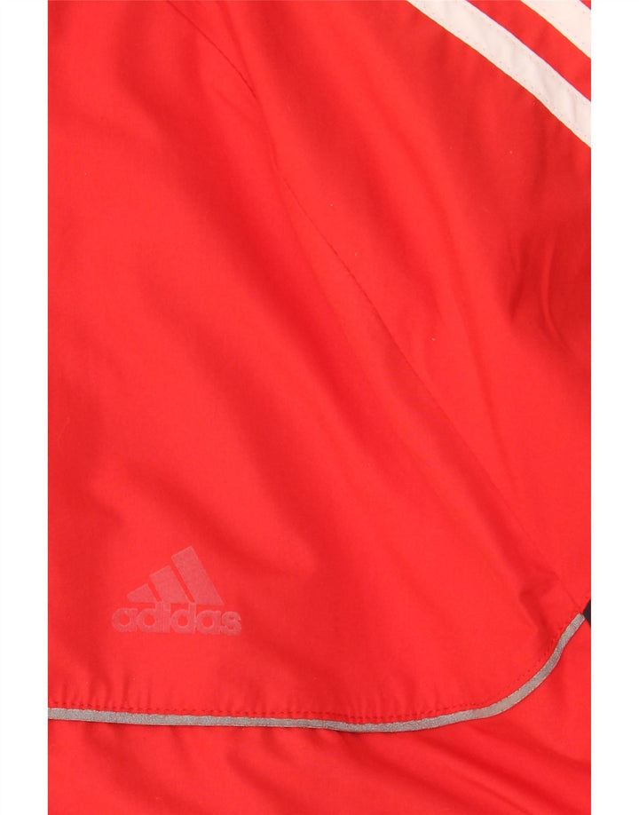 Мужская дождевик ADIDAS UK 46/48 XL, красный полиэстер с цветными блоками