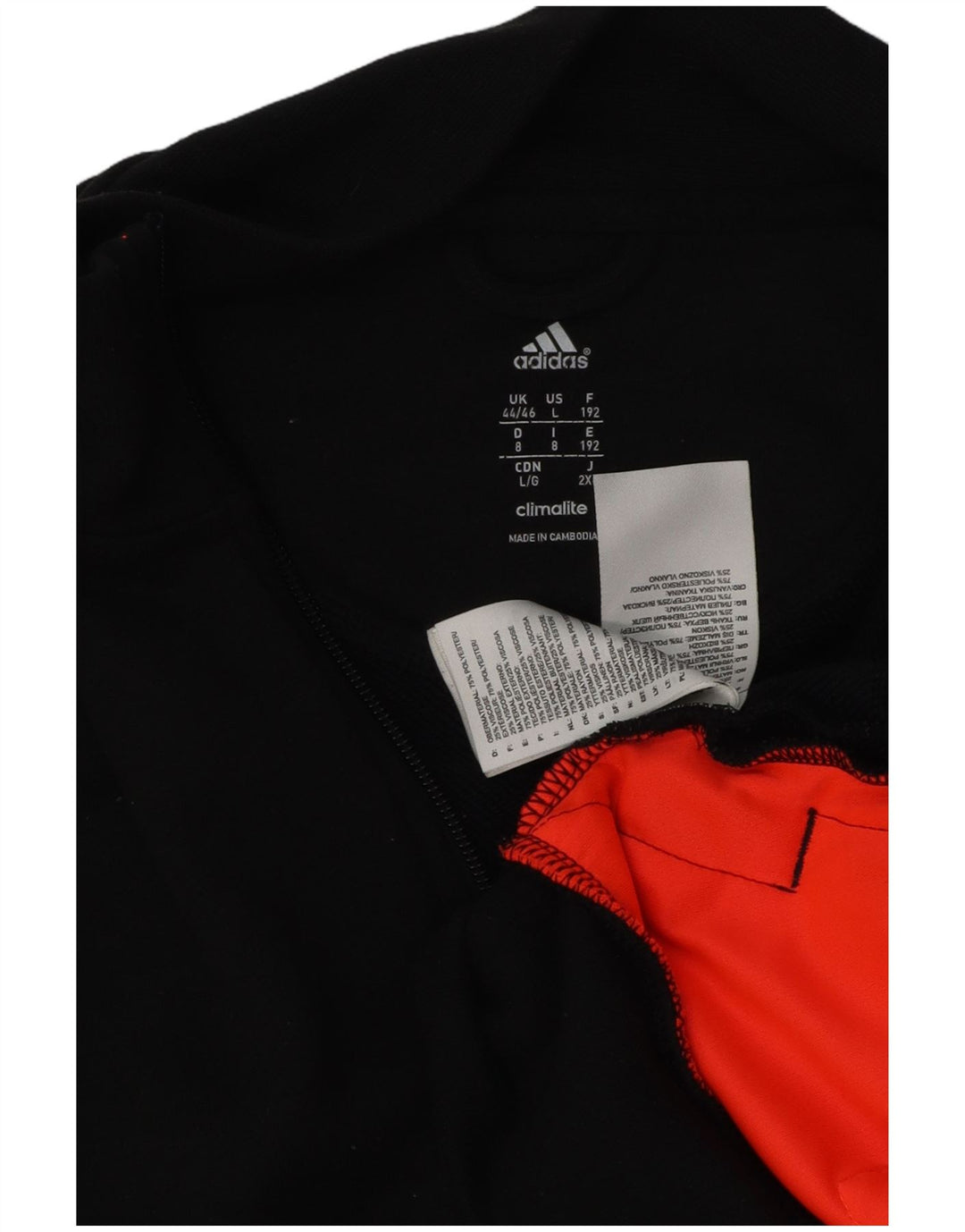 Мужская спортивная куртка Adidas Climalite UK 44/46, большой черный хлопок