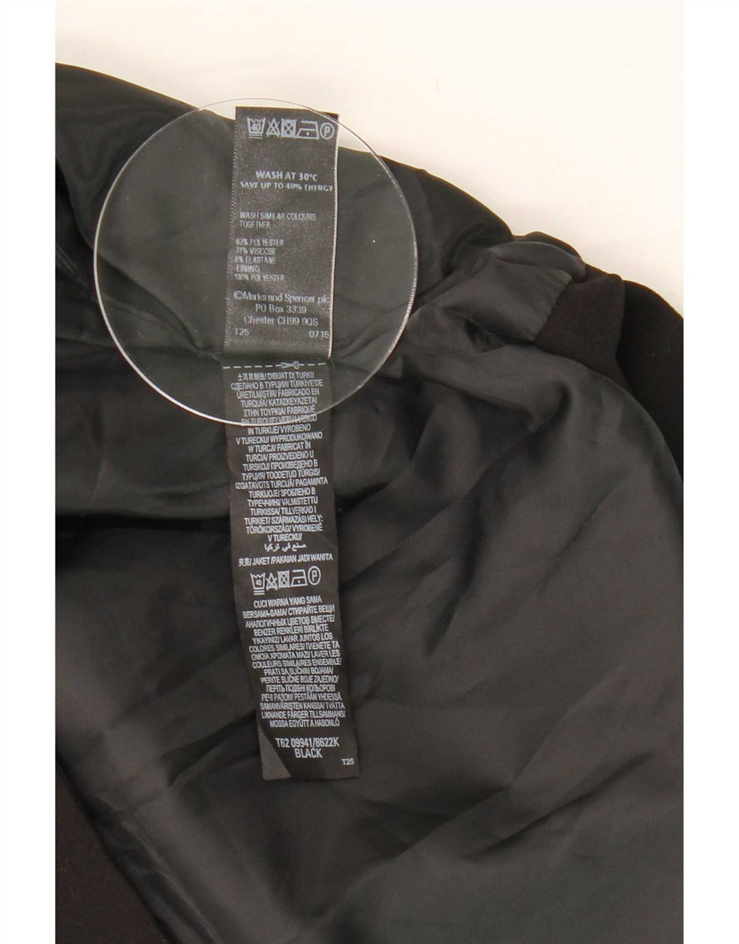 Женский жилет Marks & Spencer UK 14, средний черный, полиэстер