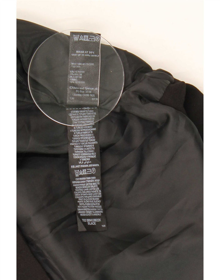 Женский жилет Marks & Spencer UK 14, средний черный, полиэстер