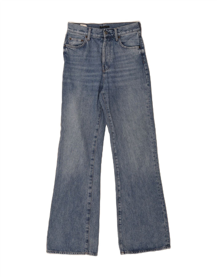 SISLEY Womens Wide Leg Jeans W26 L32 Blue Cotton Vintage Sisley and Second-Hand Sisley from Messina Hembry 