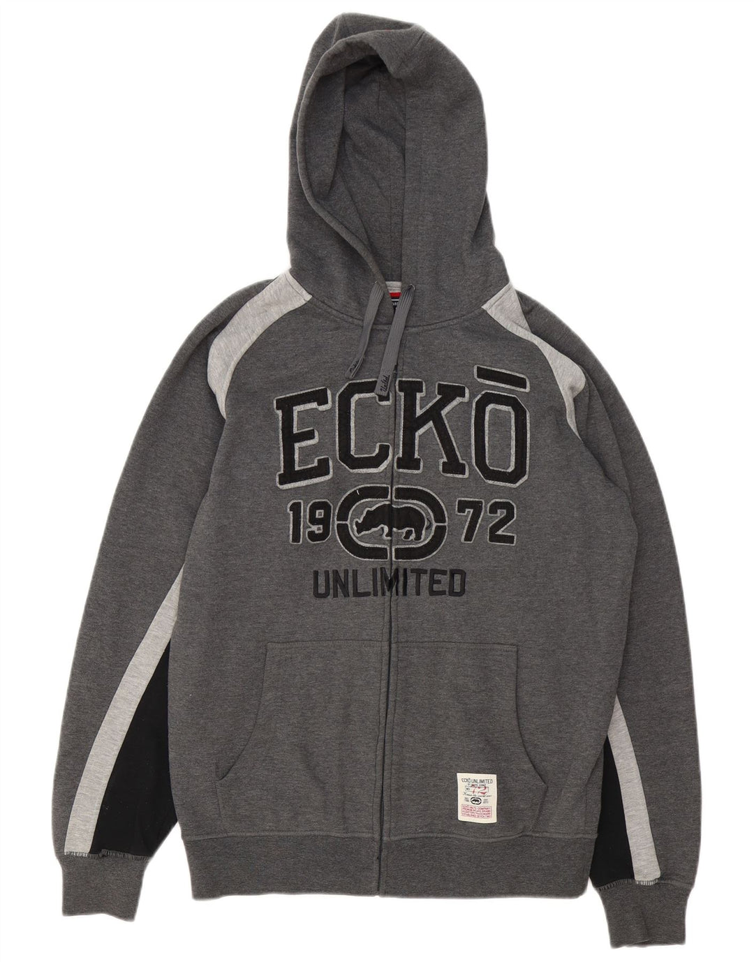 Мужской свитер с капюшоном на молнии Ecko Unltd, средний серый, полиэстер