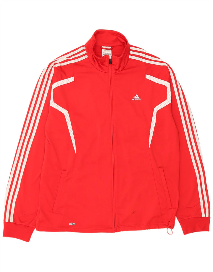 Мужская спортивная куртка Adidas Climalite, большая красная полиэстеровая куртка