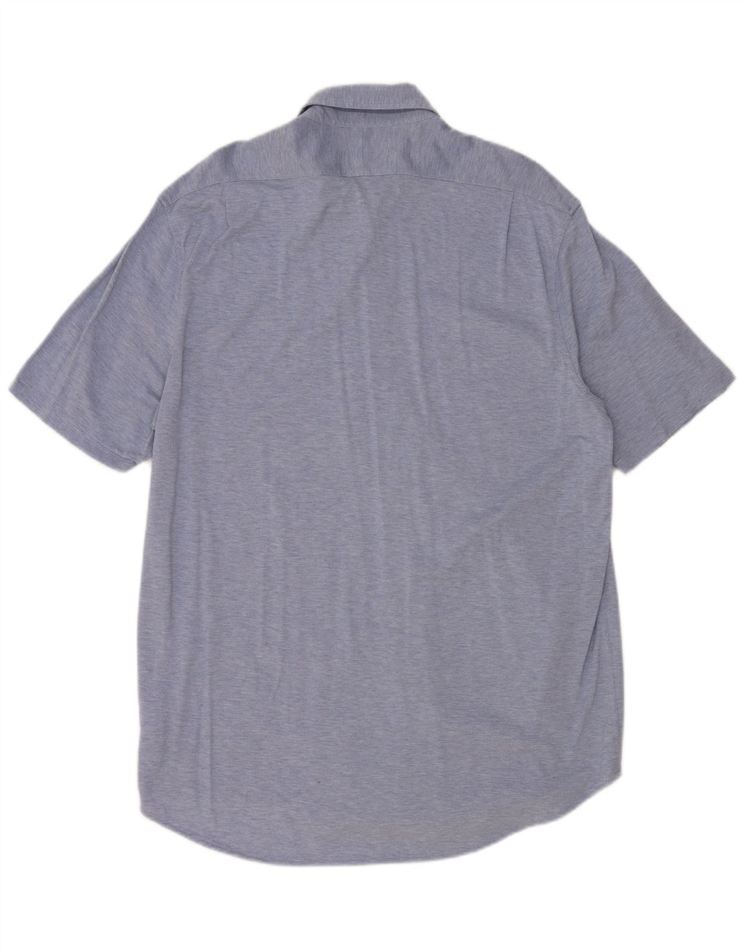 Мужская приталенная рубашка с коротким рукавом Polo Ralph Lauren XL, синяя, хлопок