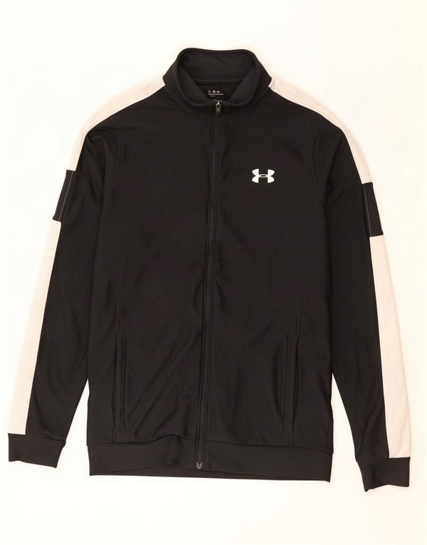Мужской спортивный костюм Under Armour, верхняя куртка, маленький черный полиэстер с цветными блоками