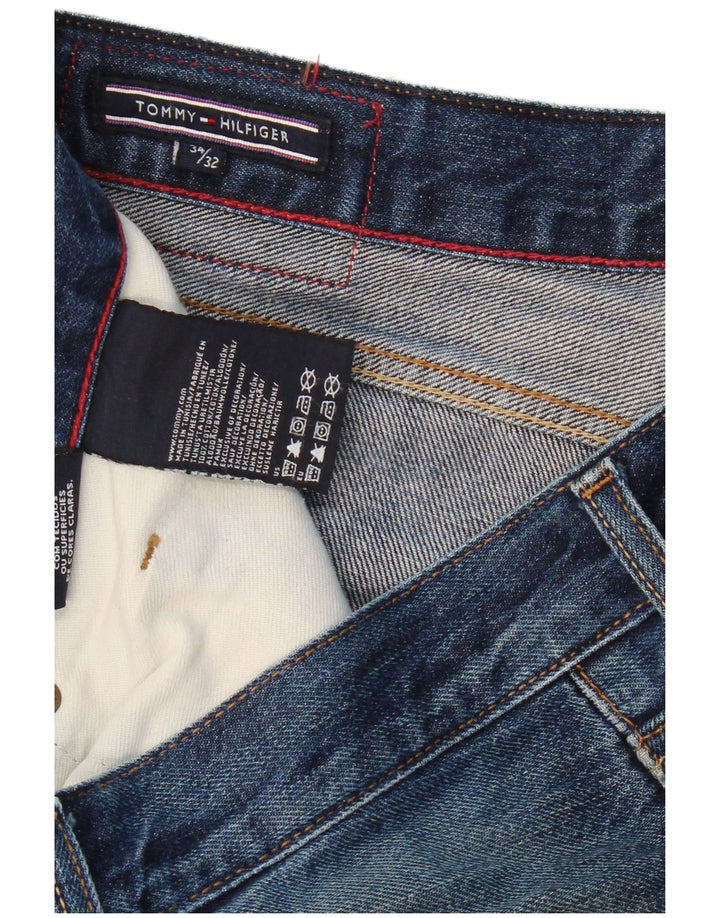 TOMMY HILFIGER Мужские прямые джинсы W34 L32 синие, хлопок