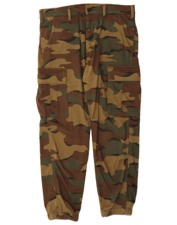 Мужские брюки-карго Levi's Joggers W30 L26 Хаки, камуфляжный хлопок