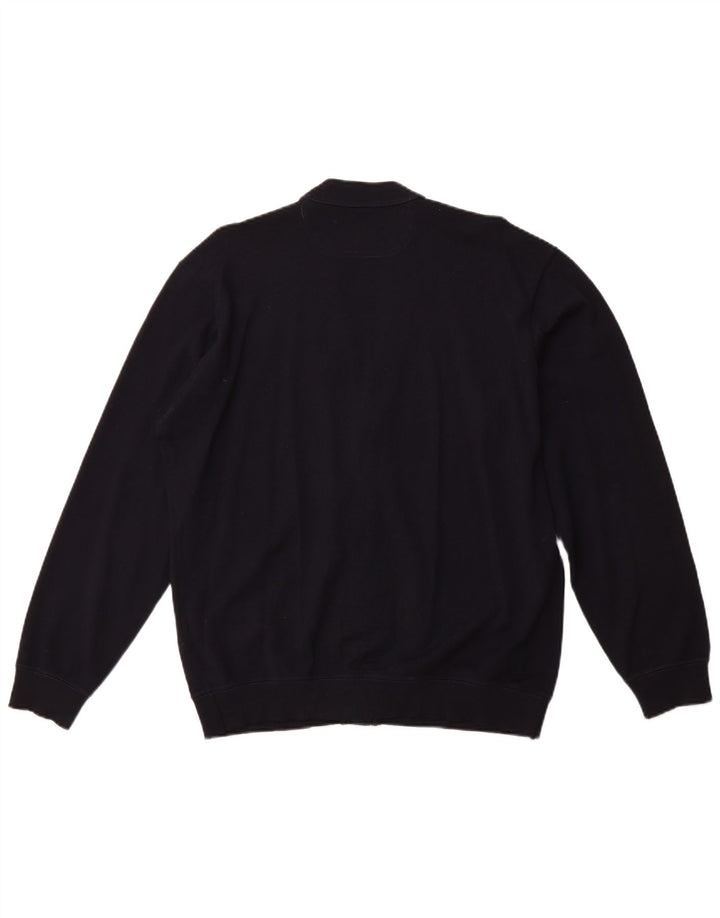 Мужской кардиган PAUL & SHARK, большой темно-синий шерстяной свитер