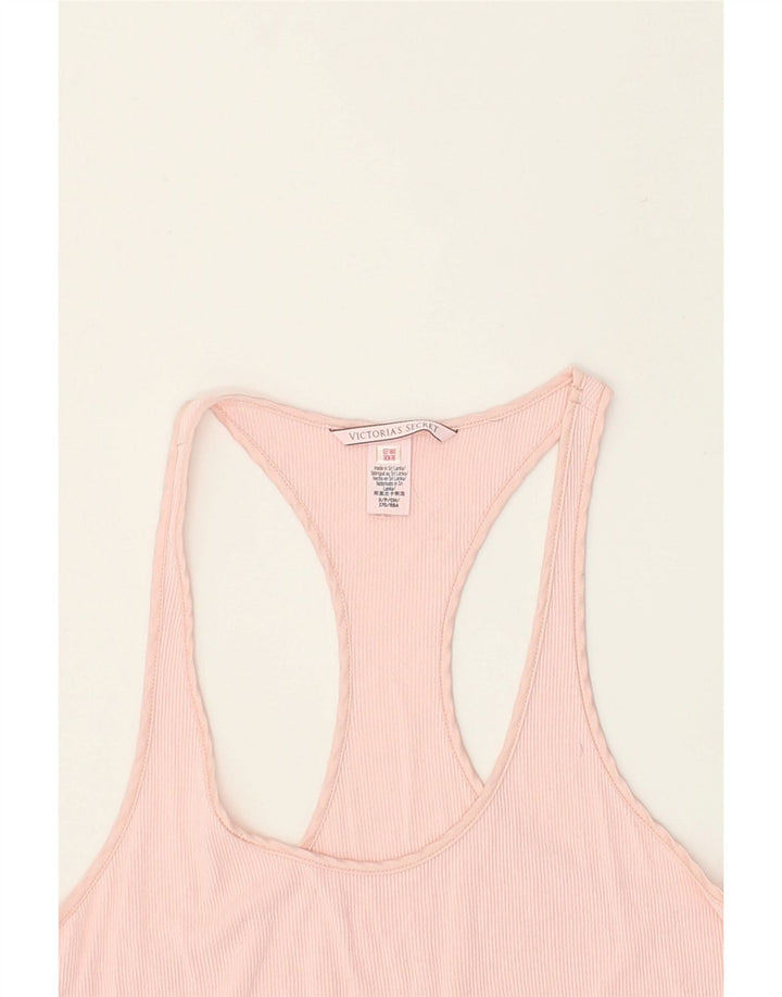 VICTORIAS SECRET Womens Vest Top UK 10 Small Pink | Vintage Victorias Secret | Thrift | Second-Hand Victorias Secret | Used Clothing | Messina Hembry 