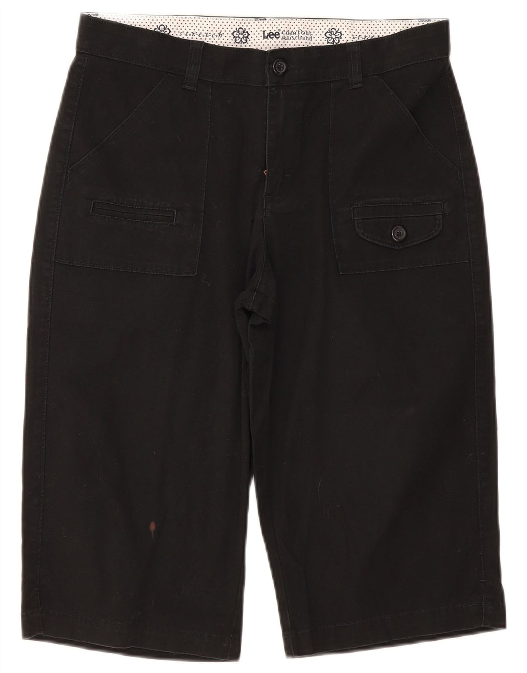 Женские шорты карго Lee US 10, большие размеры W32, черный хлопок