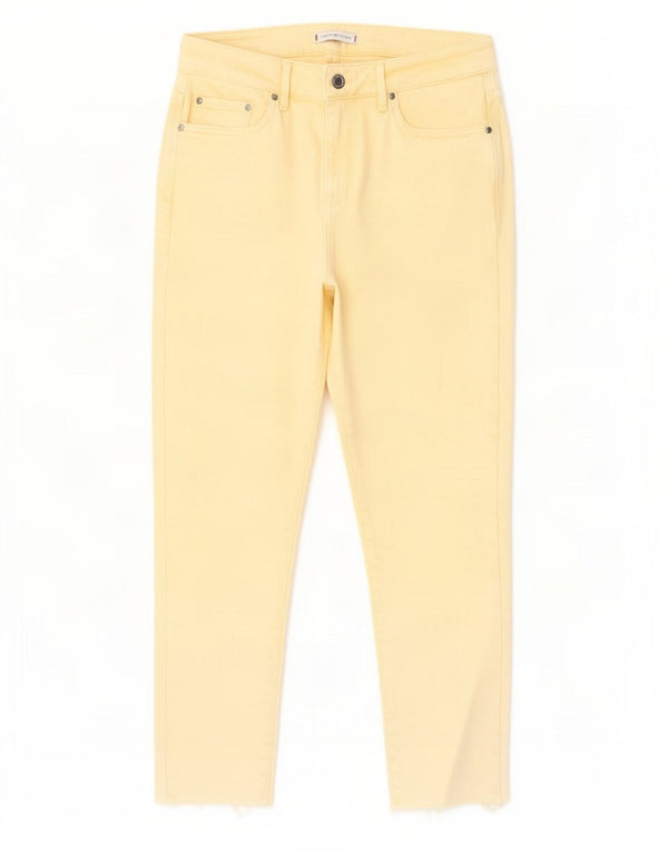 Женские укороченные джинсы Tommy Hilfiger Venice Slim Fit W30 L25, желтый хлопок