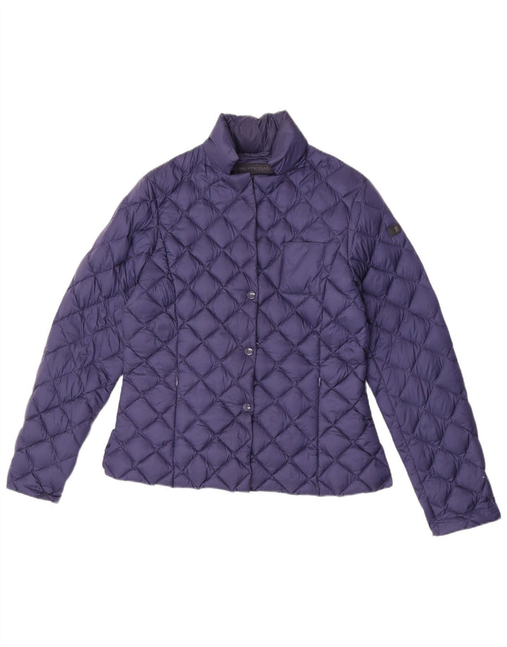 Женская утепленная куртка Trussardi IT 44 Medium Navy Blue Полиамид