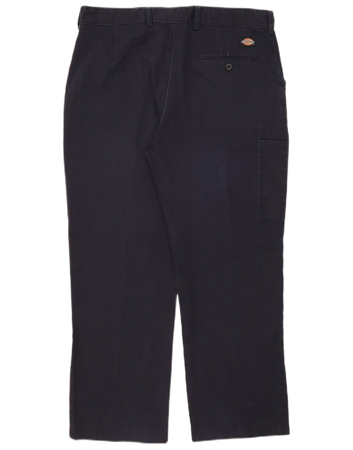 Мужские прямые брюки-карго Dickies W38 L28 темно-синие из полиэстера
