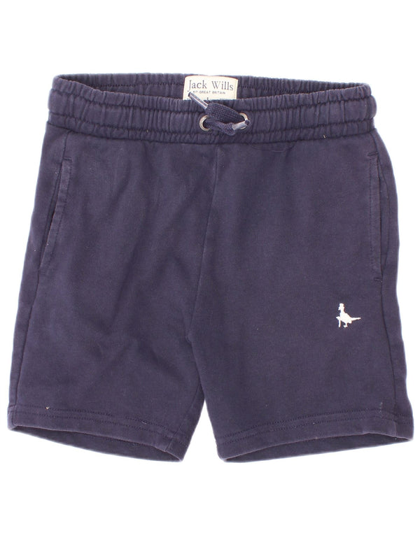 Спортивные шорты Jack Wills для мальчиков 5–6 лет, темно-синие, хлопковые