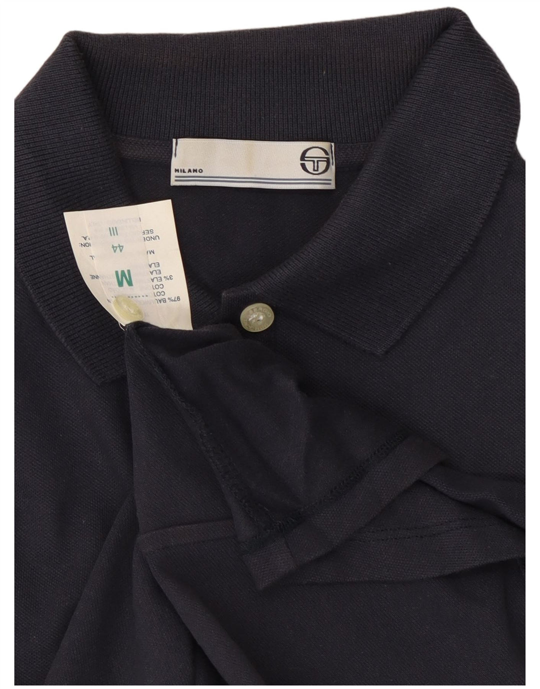 Женская рубашка поло SERGIO TACCHINI UK 12, средний темно-синий хлопок