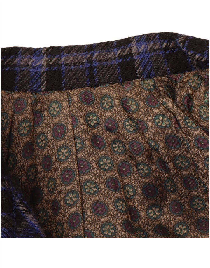 ВИНТАЖНЫЙ женский пиджак оверсайз на 3 пуговицах, Великобритания, 18 XL, синий в клетку