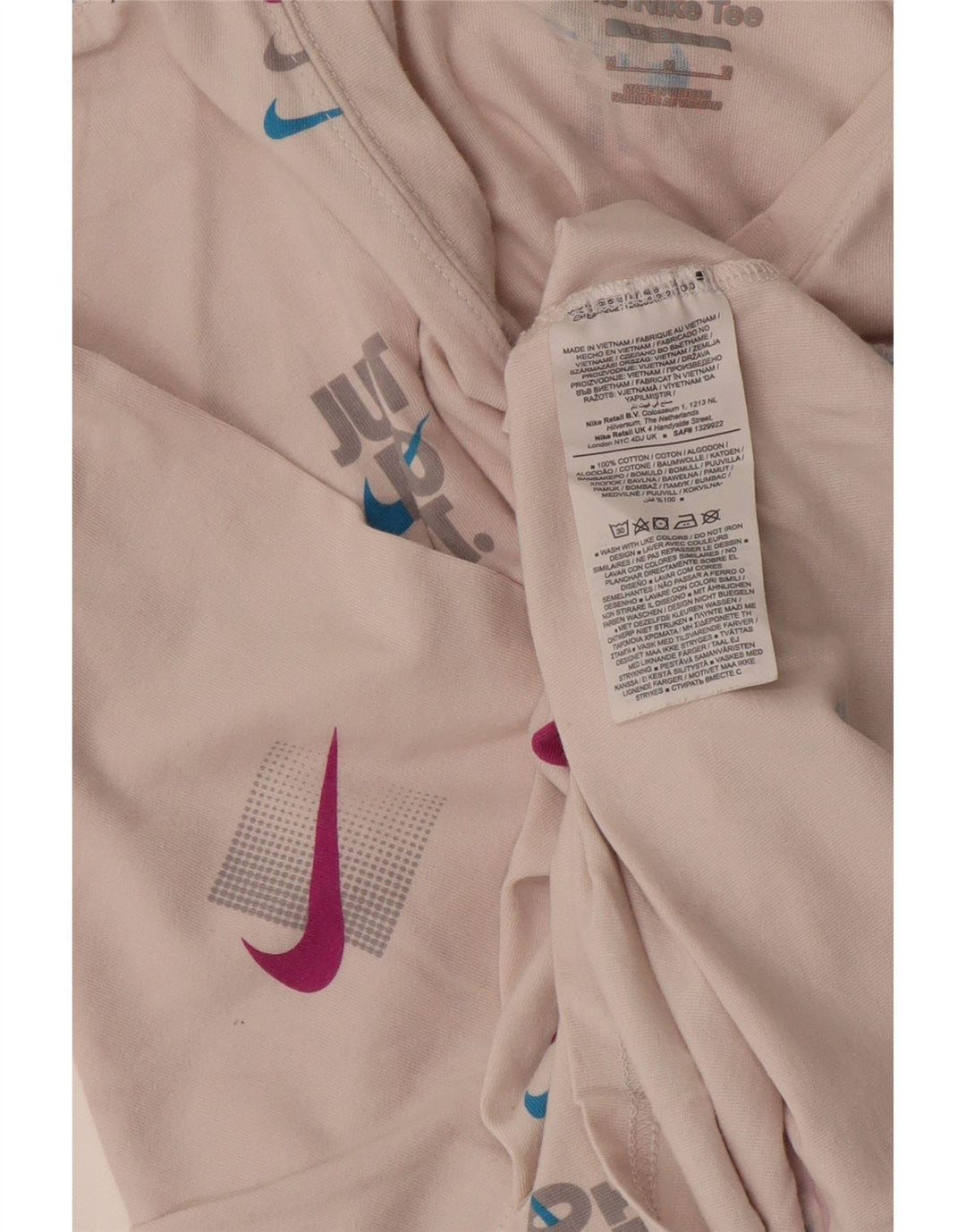 Мужская футболка свободного кроя Nike с графическим рисунком, средний белый хлопковый топ