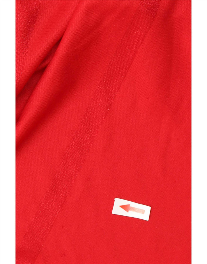 Мужская футболка Adidas Climalite Top 3XL Красный полиэстер с цветными блоками