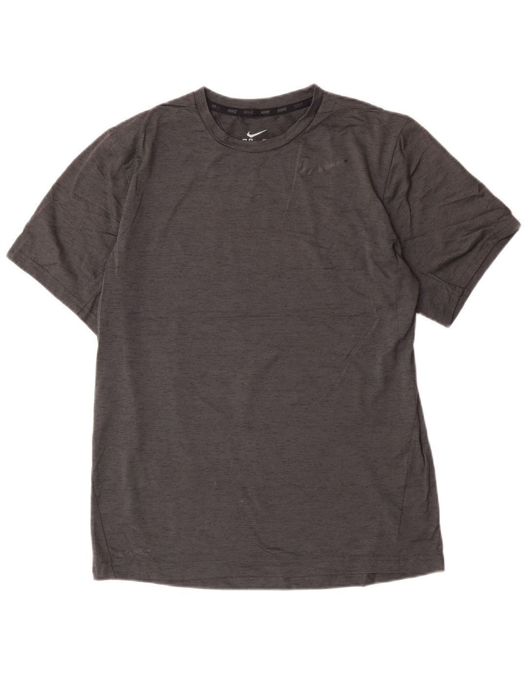 Мужская футболка Nike Dri Fit, маленький серый полиэстер с крапинками