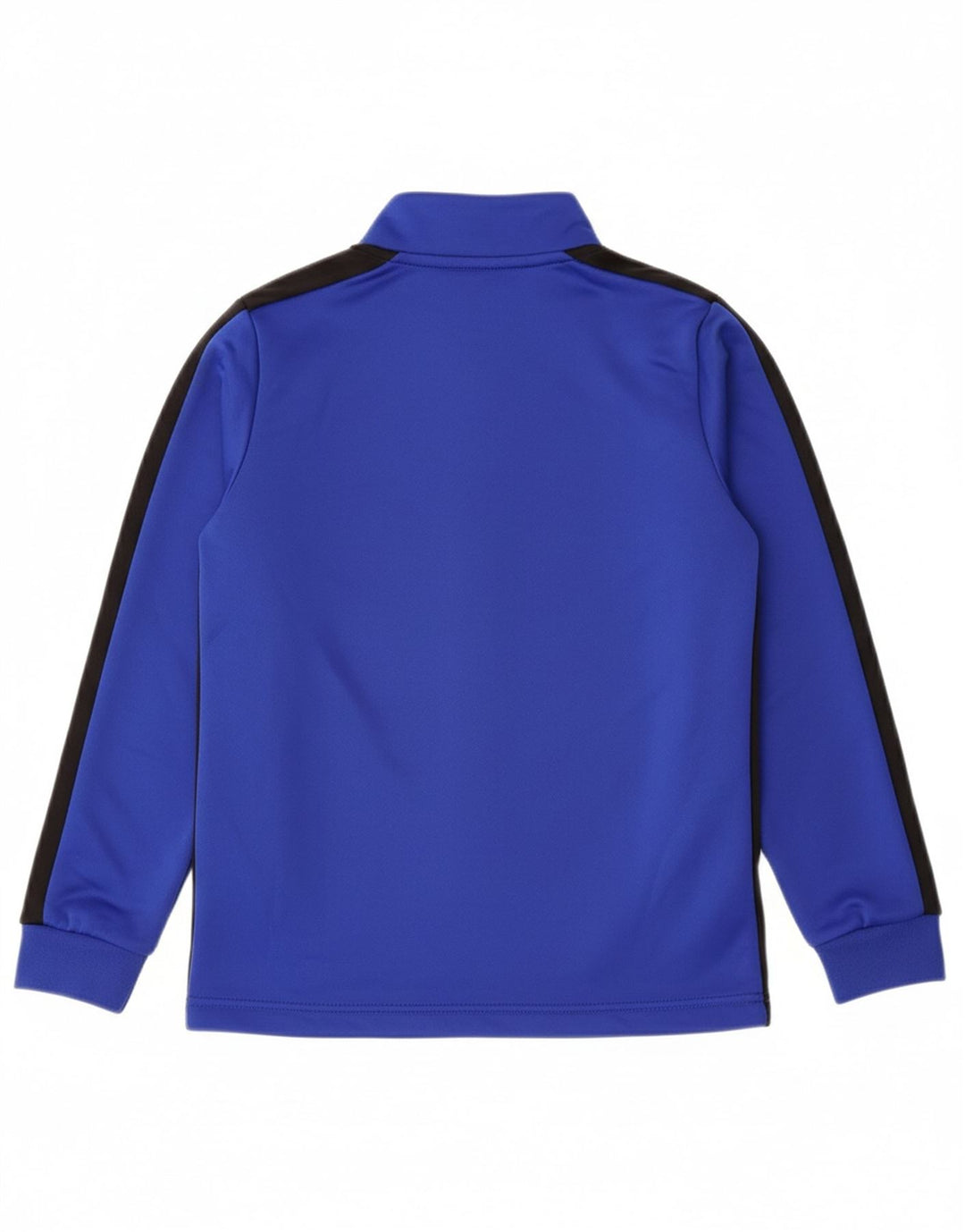 ADIDAS Boys Tracksuit Top Jacket 13-14 Years Blue Colourblock Polyester