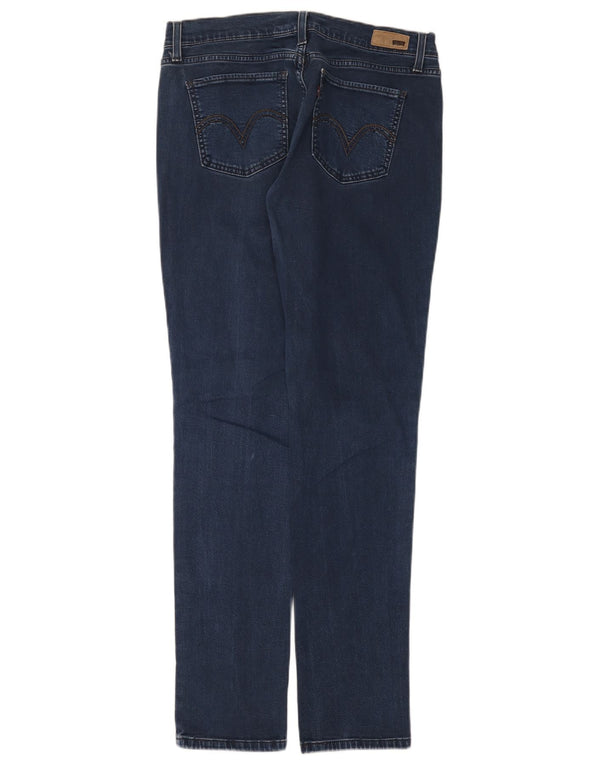 Женские джинсы скинни Levi's 524 с низкой талией W30 L32 Темно-синие, хлопок
