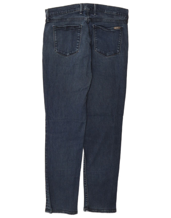 Женские прямые джинсы EDDIE BAUER с высокой посадкой, США 14, XL, W32, L29, синие