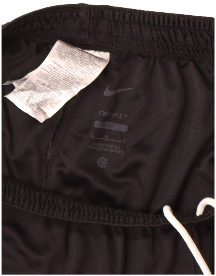 Мужские спортивные шорты Nike Dri Fit Slim, большие черные из полиэстера