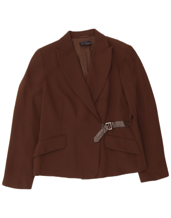 LUISA SPAGNOLI Женский пиджак IT 48 XL Коричневый полиэстер