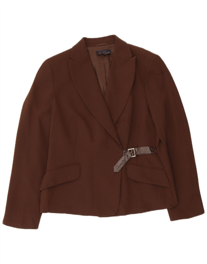 LUISA SPAGNOLI Женский пиджак IT 48 XL Коричневый полиэстер