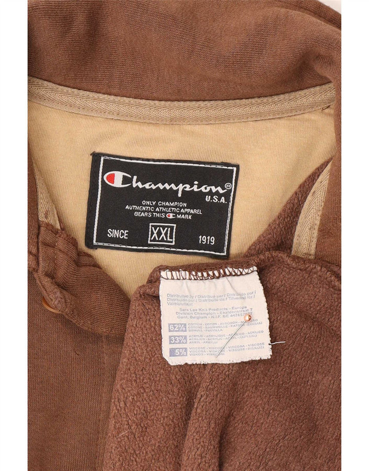 Мужская рубашка оверсайз Champion 2XL, коричневый хлопок