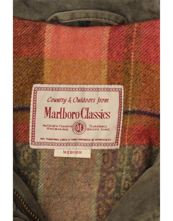 Женская ветровка Marlboro Classics UK 12, хлопковый средний зеленый цвет