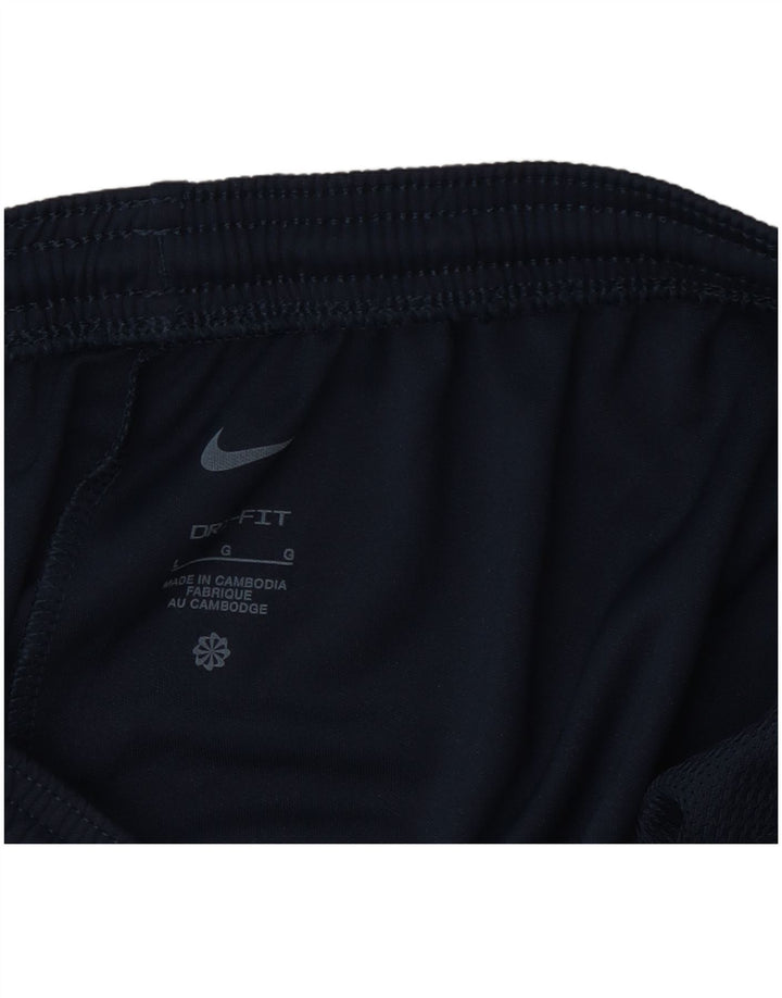Мужские спортивные брюки Nike Dri Fit, большие темно-синие