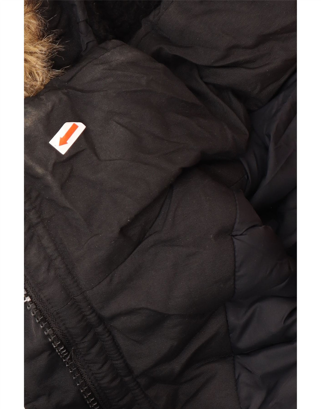 Женская парка Superdry UK 12, средняя, черная, зимняя