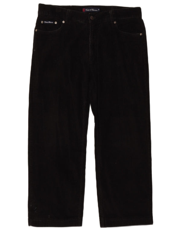 CONTE OF FLORENCE Мужские вельветовые укороченные брюки IT 50 Large W34 L25 Черный