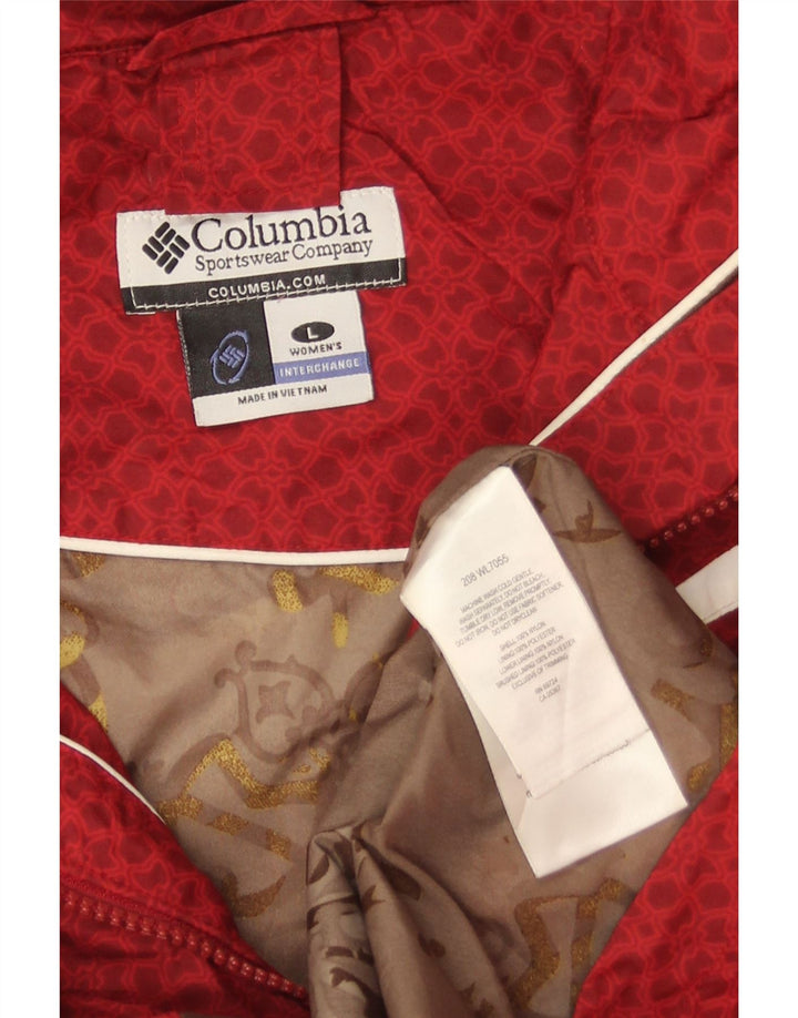 Женская ветровка с капюшоном Columbia Interchange UK 16, большая красная