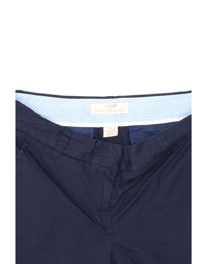 J. CREW Womens Broken In Chino Shorts US 8 Medium W30  Navy Blue Cotton Vintage J. Crew and Second-Hand J. Crew from Messina Hembry 