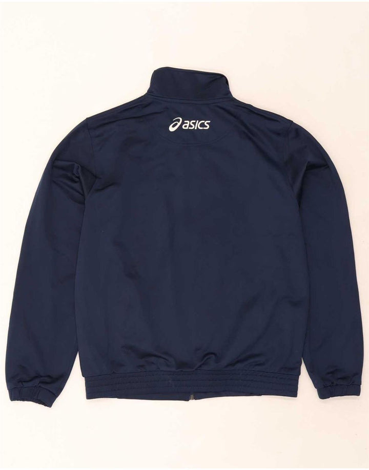 Мужской спортивный костюм Asics, средний темно-синий, полиэстер с цветными блоками