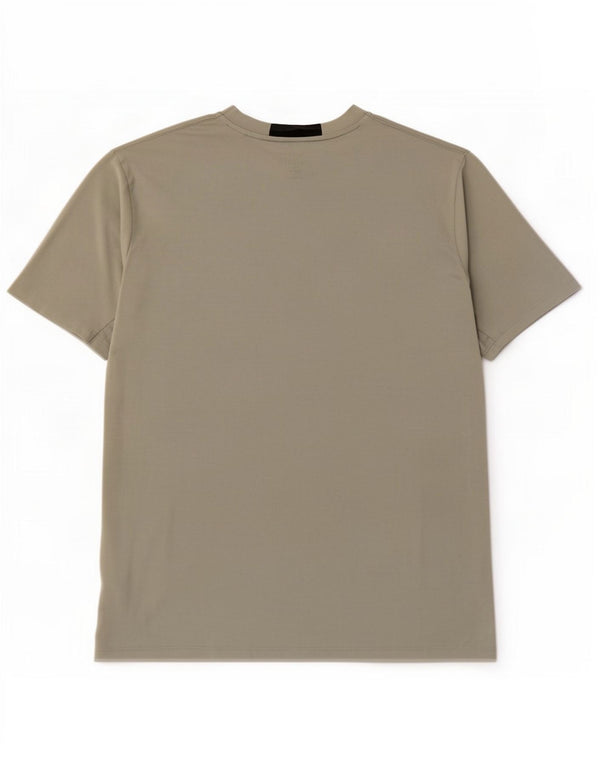 Мужская футболка Adidas Slim Fit, верх из полиэстера цвета хаки, большой размер